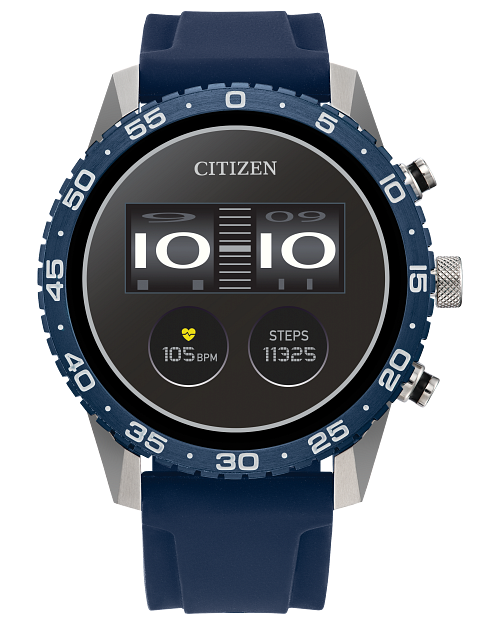 CZ Smart Touchscreen Black Dial Silicone Strap MX1018 06X CITIZEN